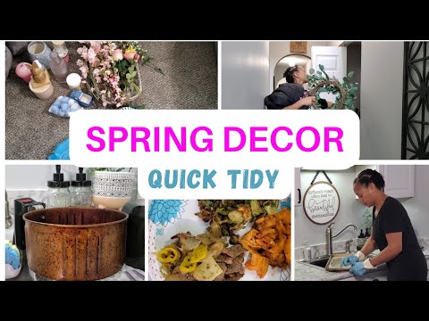 SPRING DECOR | CLEANING MOTIVATION #springdecorating #cleaning