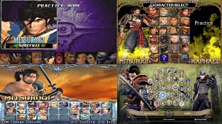 Soulcalibur: Evolution of Select Screen(Final Versions)