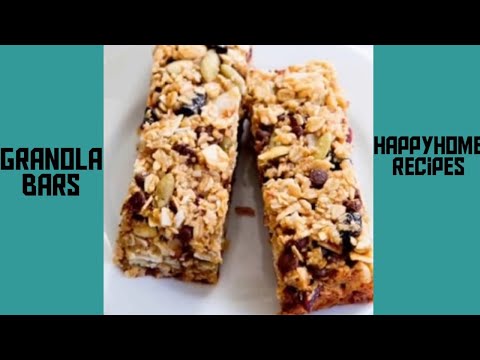 Crunchy Granola bars| Easy onebowl oatmeal snack