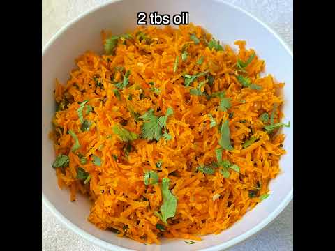 simple Carrot curry, carrot recipes, Gajar recipes, carrot dry curry for side dish lunch or dinner