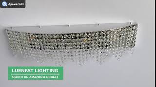 Crystal Vanity Light Bathroom Lighting Fixture by Luenfat Lighting