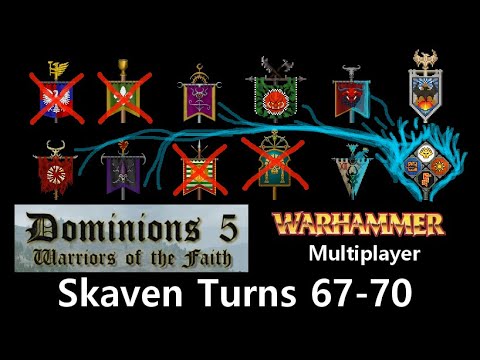 Warhammer Dominions 5 multiplayer - Skaven turns 67-70: The Thrones of Ascension