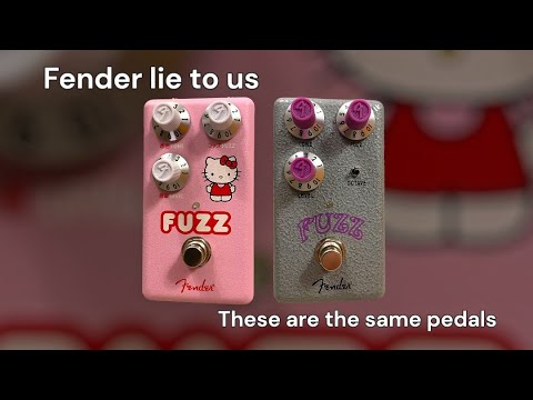 Fender limited edition, hello Kitty Guitar pedal, fender fuzz and more