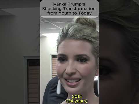 Ivanka Trump’s Shocking Transformation from Youth to Today #ivankatrump #shorts