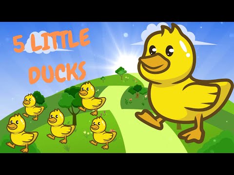 Five Little Ducks | Fun Nursery Rhyme for Kids | Elephant Rhymes | Sing Along & Learn