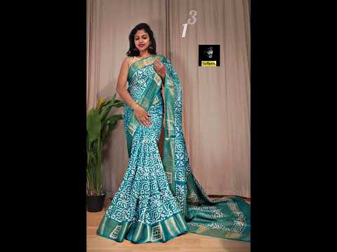 💯Beautiful Pure Chanderi Cotton Sarees//allover nice design with kaddi border💯r#ytshorts#trendy#