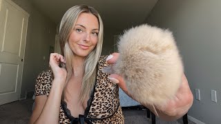 20 Minutes of Mic Brushing & Face Brushing | Classic ASMR (Fluffy & Small Brushes)