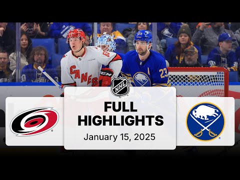 NHL Highlights | Hurricanes vs. Sabres | January 15, 2025