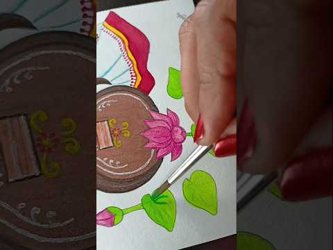 saraswati mata drawing 🙏 / how to draw saraswati maa #shots #saraswati #drawing #draw #vasantpanchmi