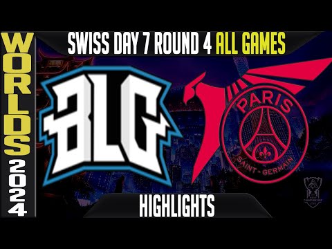 BLG vs PSG Highlights ALL GAMES | LoL Worlds 2024 Swiss Stage Day 7 Round 4 | Bilibili Gaming vs PSG