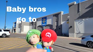 Baby bros go to walmart