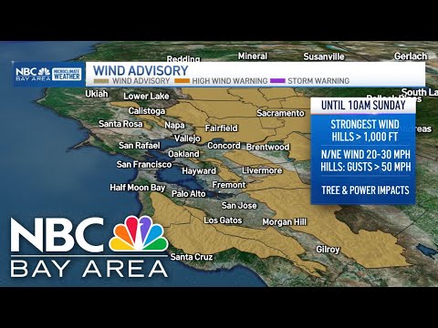 Bay Area forecast: Weekend wind advisory