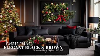 Modern Christmas Decor Ideas: Elegant Black and Brown Themes for Every Room