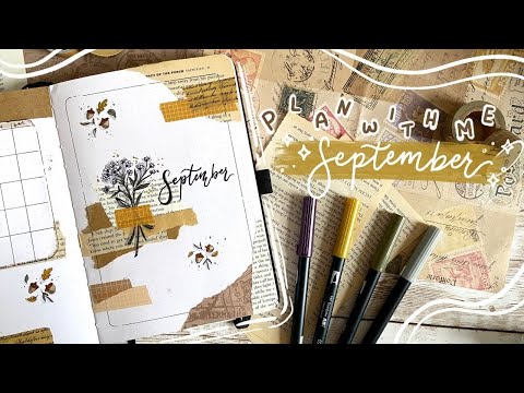 PLAN WITH ME ~ September 2021 Bullet Journal Setup ~ Field notes