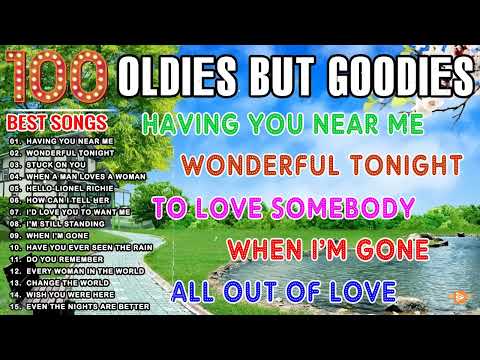 Oldies But Goodies Nonstop Medley 💖 Lobo, Eric Clapton, Lionel Richie, Michael Bolton, Bee Gees