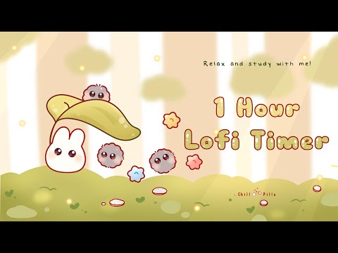 1 Hour - Relax & study with me Lofi | Spirit forest #timer #1hour #1hourloop #lofi #relaxing #calm