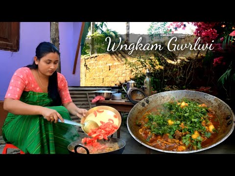 Naya dhaan 🌾 ka puja || Pork Gravy for everyone || Wngkam gwrlwi ni puja ||