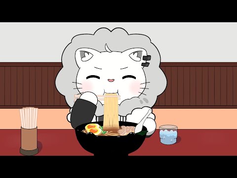 【手描き】「ララーメン」【獅白ぼたん／ちちろぼたん】【ホロライブ手描き】