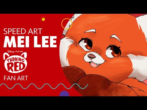 MEI LEE | Turning Red #SpeedArt