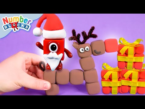 Top of the Blocks - Numberblock One's Christmas Show! | Toy Play & Count | @Numberblocks