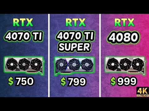 RTX 4070 Ti vs 4070 Ti Super vs 4080 | Test in Games | Leak Gameplay ⭐⭐⭐⭐⭐