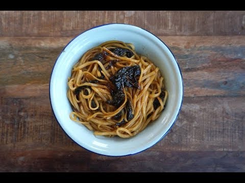 How To Make Green Onion Sauce (Shallot Sauce) Chinese Egg Noodles With Green Onion Sauce