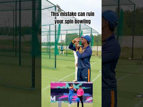 This mistake can ruin your spin bowling #cricketshorts #bowling g