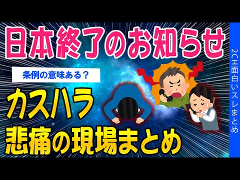 【2ch考えさせられるスレ】日本終了のお知らせ、カスハラ悲痛の現場まとめ【ゆっくり解説】