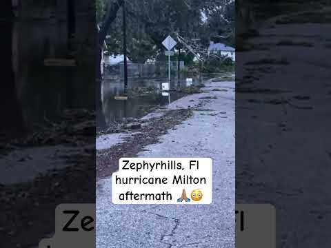 Zephyrhills, FL hurricane Milton aftermath 😳🙏🏽