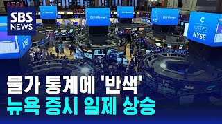 물가 통계에 '반색'…뉴욕 증시 일제 상승 / SBS