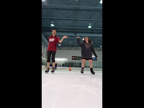 GIRLS JUST WANNA ICE SKATE 'N' HAVE FUN! ⛸️😃 #iceskating #fun