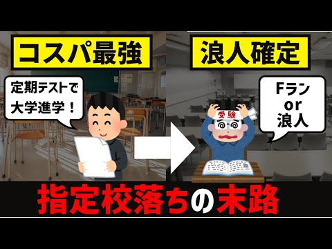 [地獄]指定校推薦に落ちた奴の末路について。