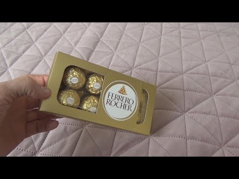 Ferrero Rocher Chocolates 8 Piece 100 g Gift Box Unboxing and Test