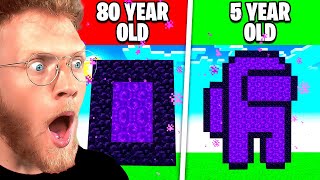 BECKBROS React To MINECRAFT at DIFFERENT AGES! (old vs young) *movie*