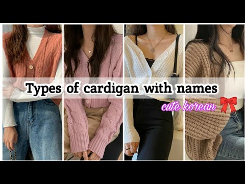 Types of cardigans with names • Korean cardigans • STYLE POINT