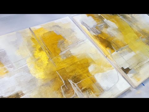 SIMPLE Way To Paint Abstract Art: Acrylic Painting TUTORIAL for Beginners / Diy Wall Art (429)