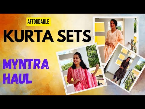 KURTA SETS from MYNTRA💖|| SALE || Affordable under Rs 1000/- 😍😍😍😍|| Festive Wear✓✓✓