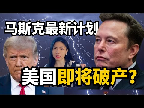 马斯克曝光：美国即将破产？最新政府改革计划 ？DOGE计划