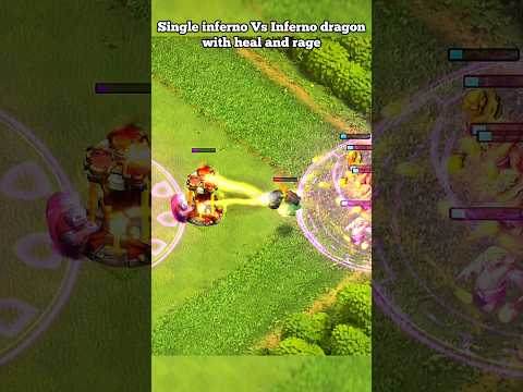 Single inferno Vs Inferno dragon ll Clash of clans ll #shorts #clashofclans #coc