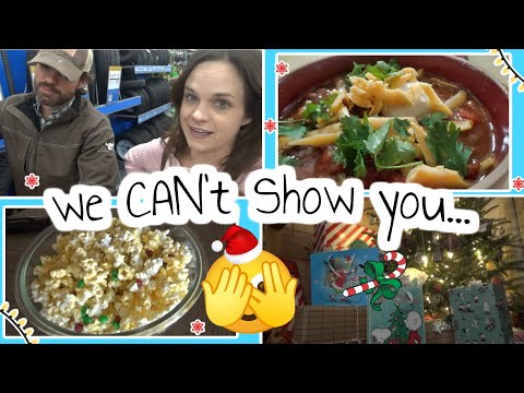 I took Santa to Walmart! 🎅 Winter Salsa Chili & Wrapping Christmas Presents🎁