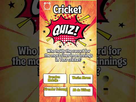 Ultimate Cricket Trivia Quiz