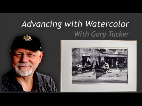 Advancing with Watercolor: Painting with a Single Color “ The Squero” Part 1