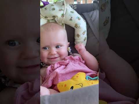 This is the funniest baby ever!! HAHA #baby #funnyvideo #laugh