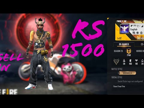 OLD ID SELL RS-1500 #FREEFIRE #IDSELL