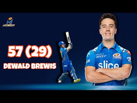 Dewald Brevis 57(29) Vs Sunrisers Eastern Cape 1st T20-2025,St George's Oval Ball By Ball Highlights