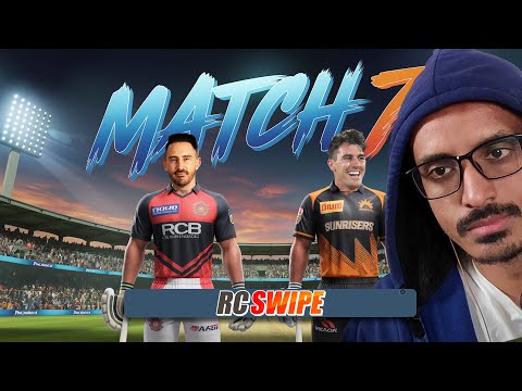 RCB vs SRH - Bangalore vs Hyderabad RCPL 24 Real Cricket Swipe - new tournament Live Stream