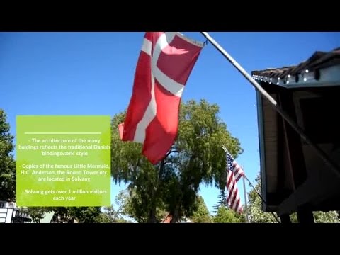 A view of Solvang - a Danish village in the US