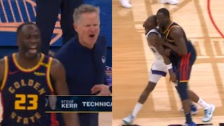 Draymond Green absolutely destroys Keon Ellis with screen and tells him to "get up p**sy"