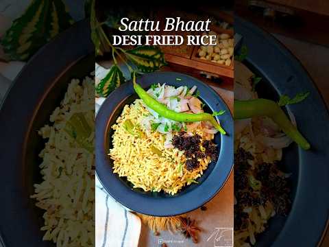 Sattu Bhaat | Sattu Bhat | Leftover Rice Recipe | Sattu | Bihari Food | Sattu Rice Recipe | #shorts