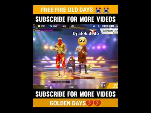 पुरानी यादे 😨 of free fire || old days 😭😭 || golden moments 💔💔 || #sad #freefire #viral #shorts